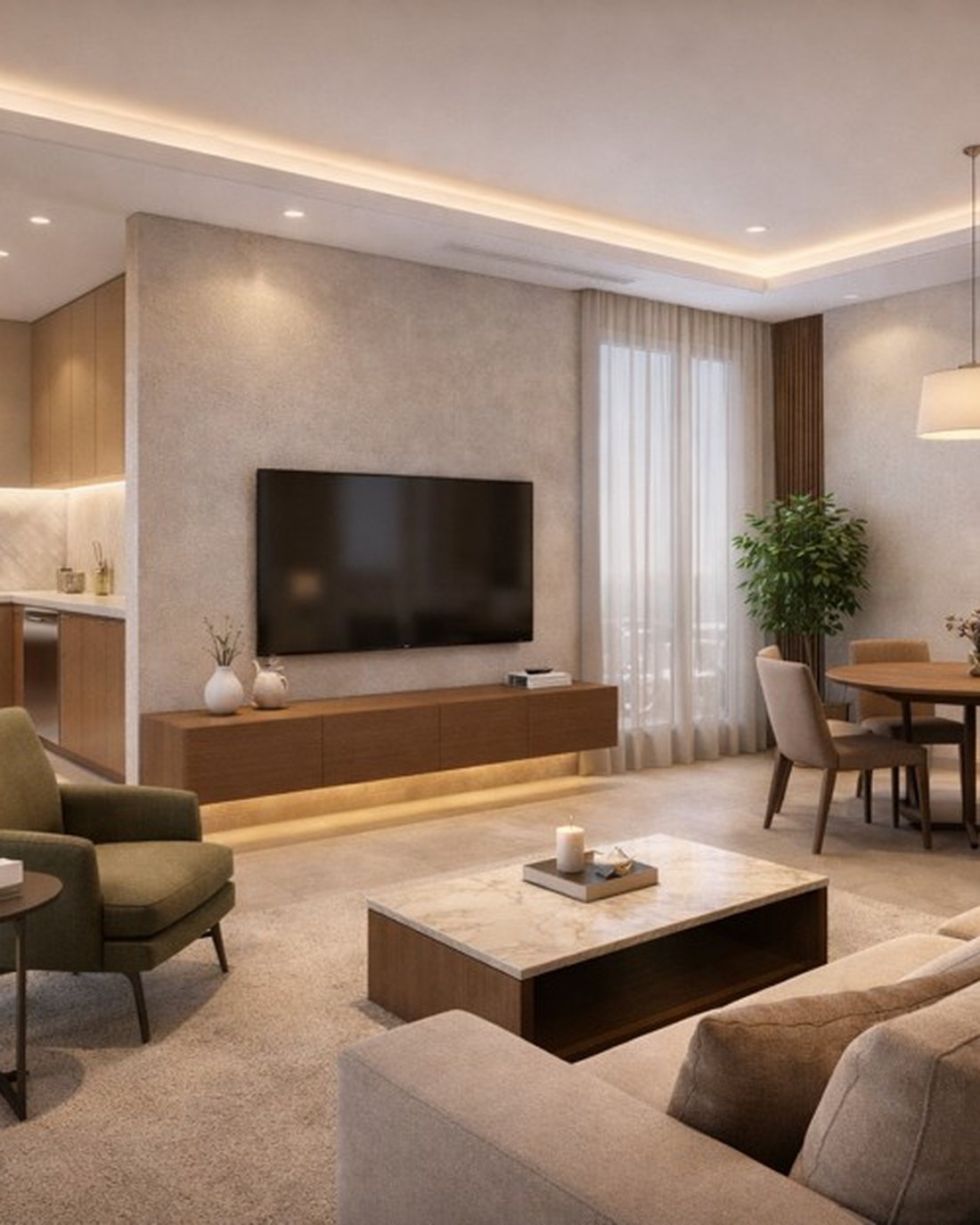 Alurean Two — a serene residence interior